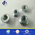 ASME standard flange nut Good quality hex flange nut Flange nut zinc plated